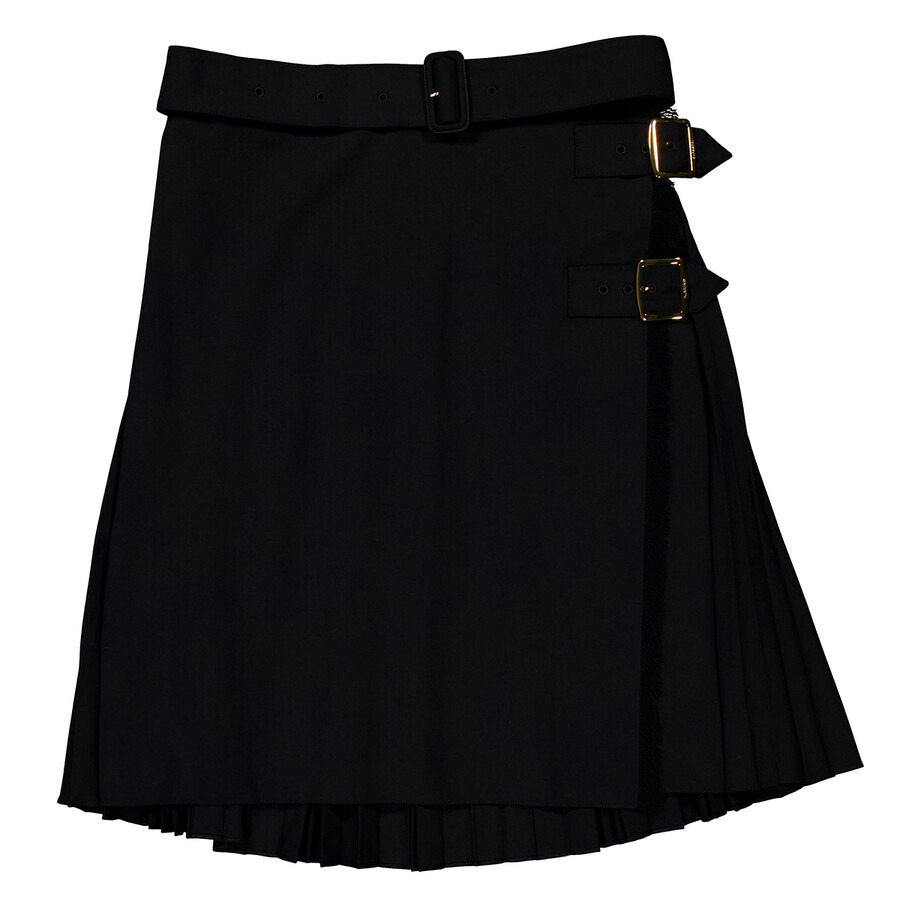 Burberry Belted-Waist Midi Skirt - 1