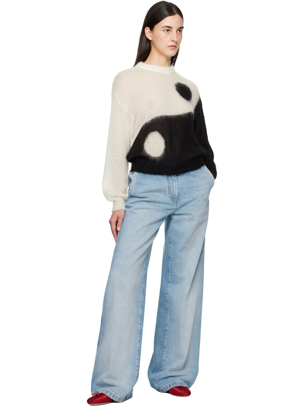 Black & White Iconic Archive Tao Sweater - 4