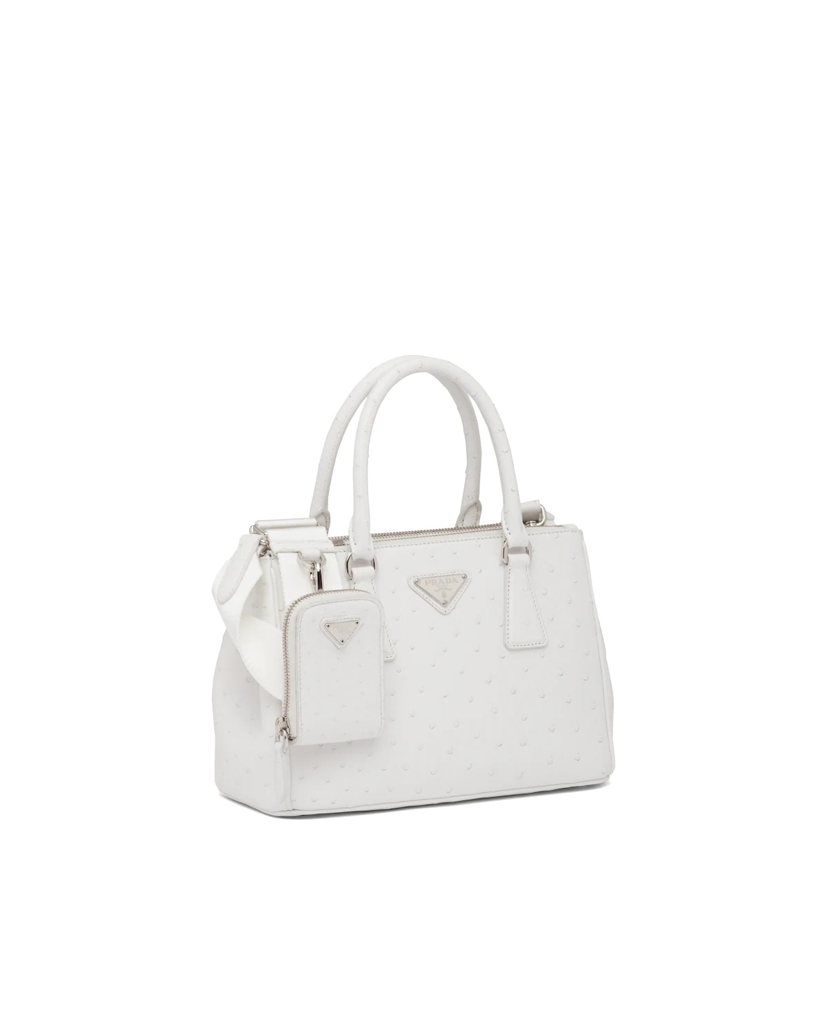 Prada Galleria ostrich leather small bag - 3
