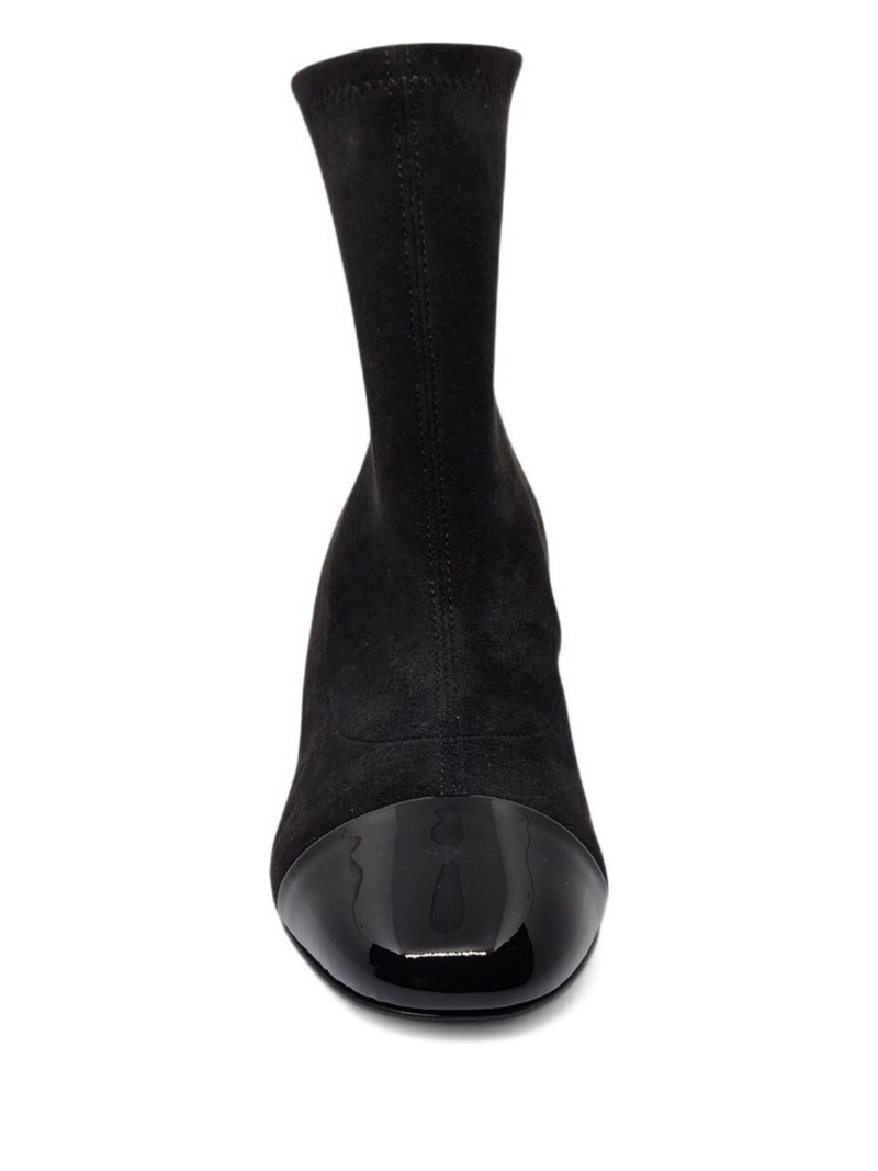 cap-toe block-heel pumps 4