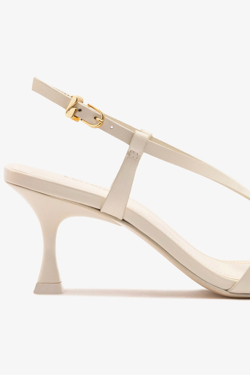 Daphne Sandal In Ivory Leather 4