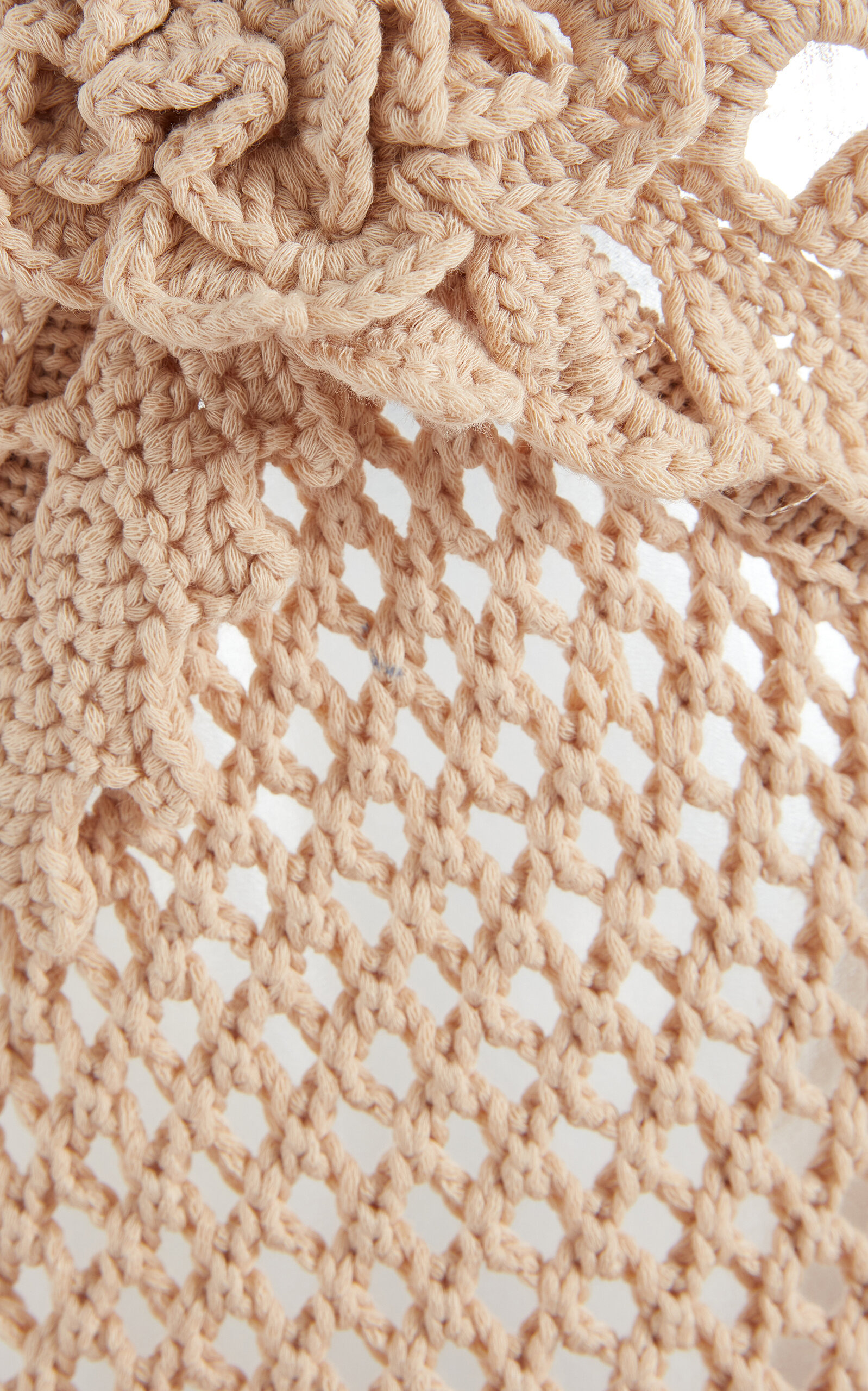 Crochet-Knit Cotton-Blend Maxi Dress khaki - 6