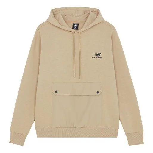 New Balance Men's New Balance Logo Printing Pullover Khaki AMT14338-HNA - 1