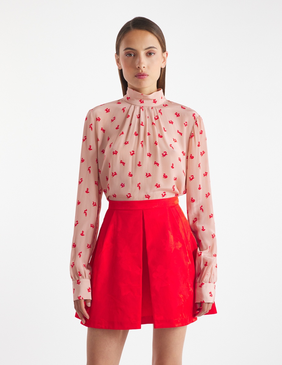 FRONT PLEAT BLOUSE - 3