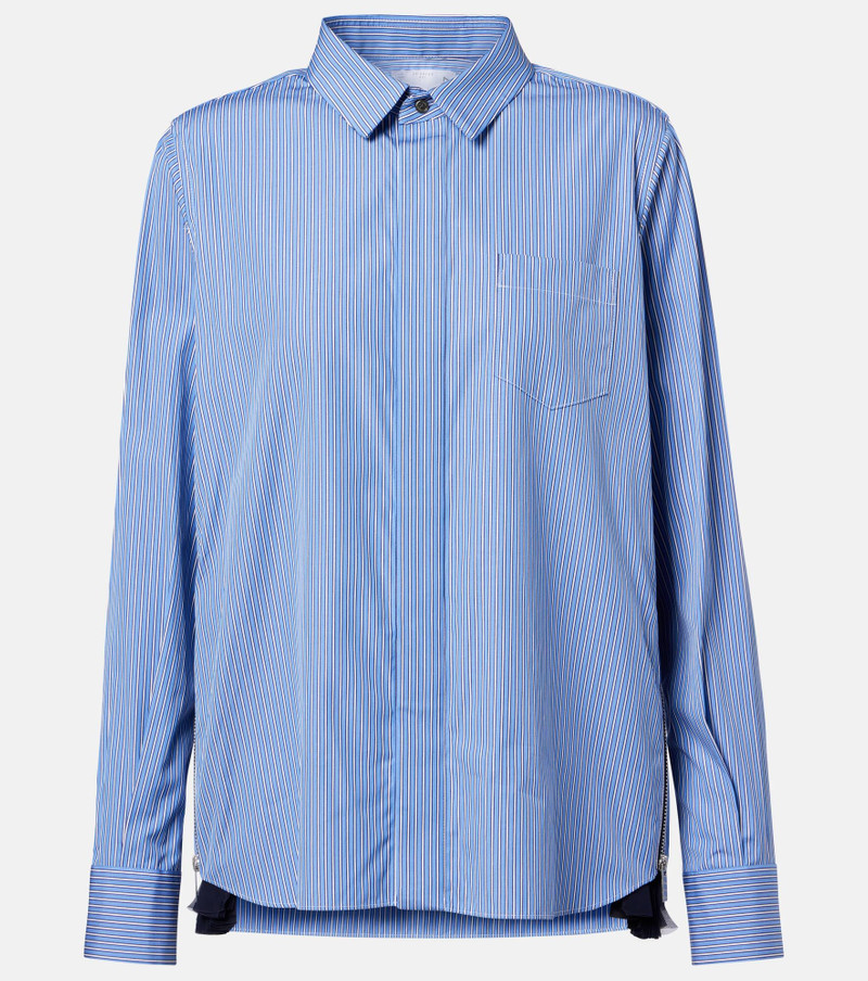 Paneled poplin shirt 1