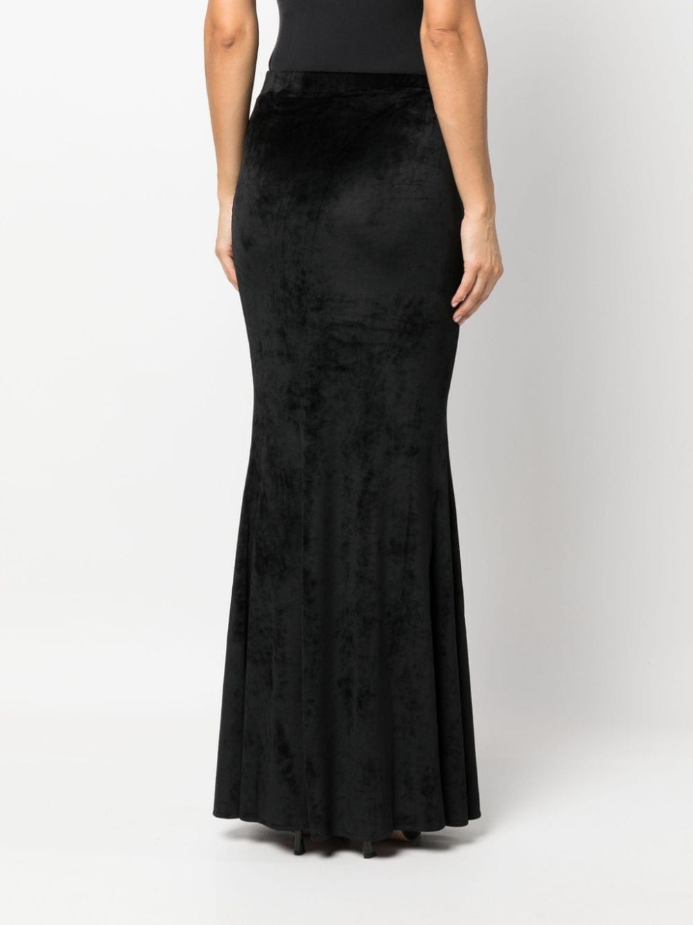 velvet maxi skirt - 4