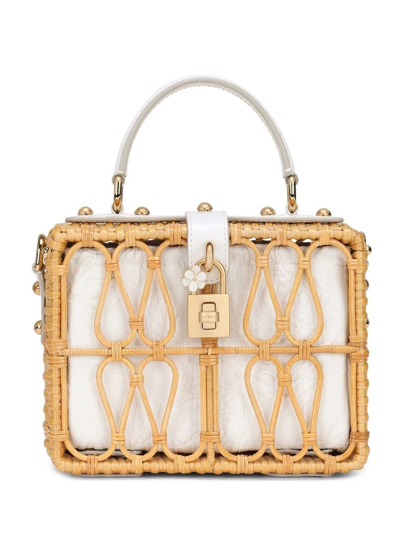 Dolce Box wicker tote bag 1