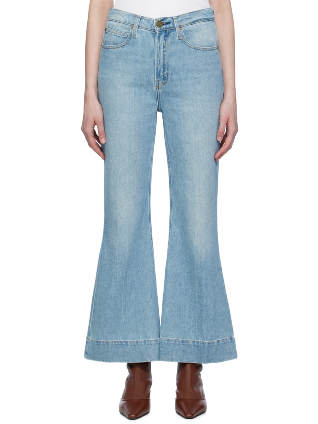 Blue 'The Extreme Flare Ankle' Jeans - 1