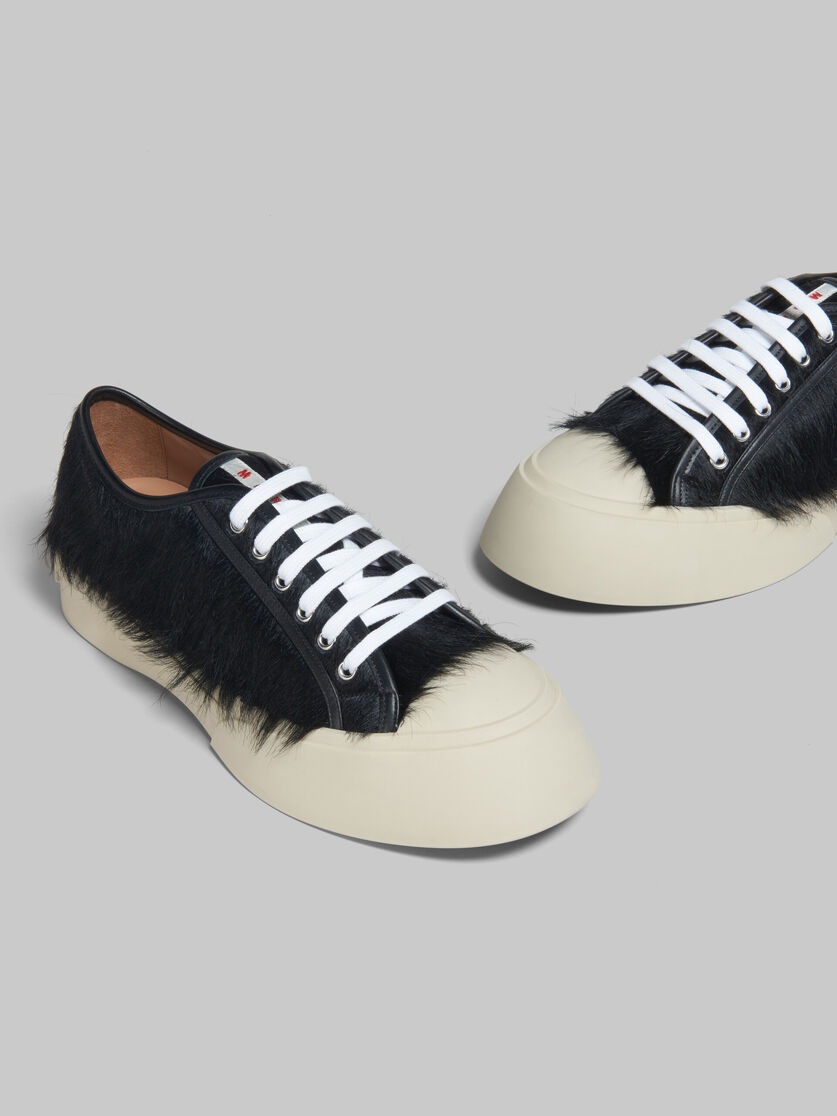 BLACK LONG-HAIR CALFSKIN PABLO SNEAKER - 5