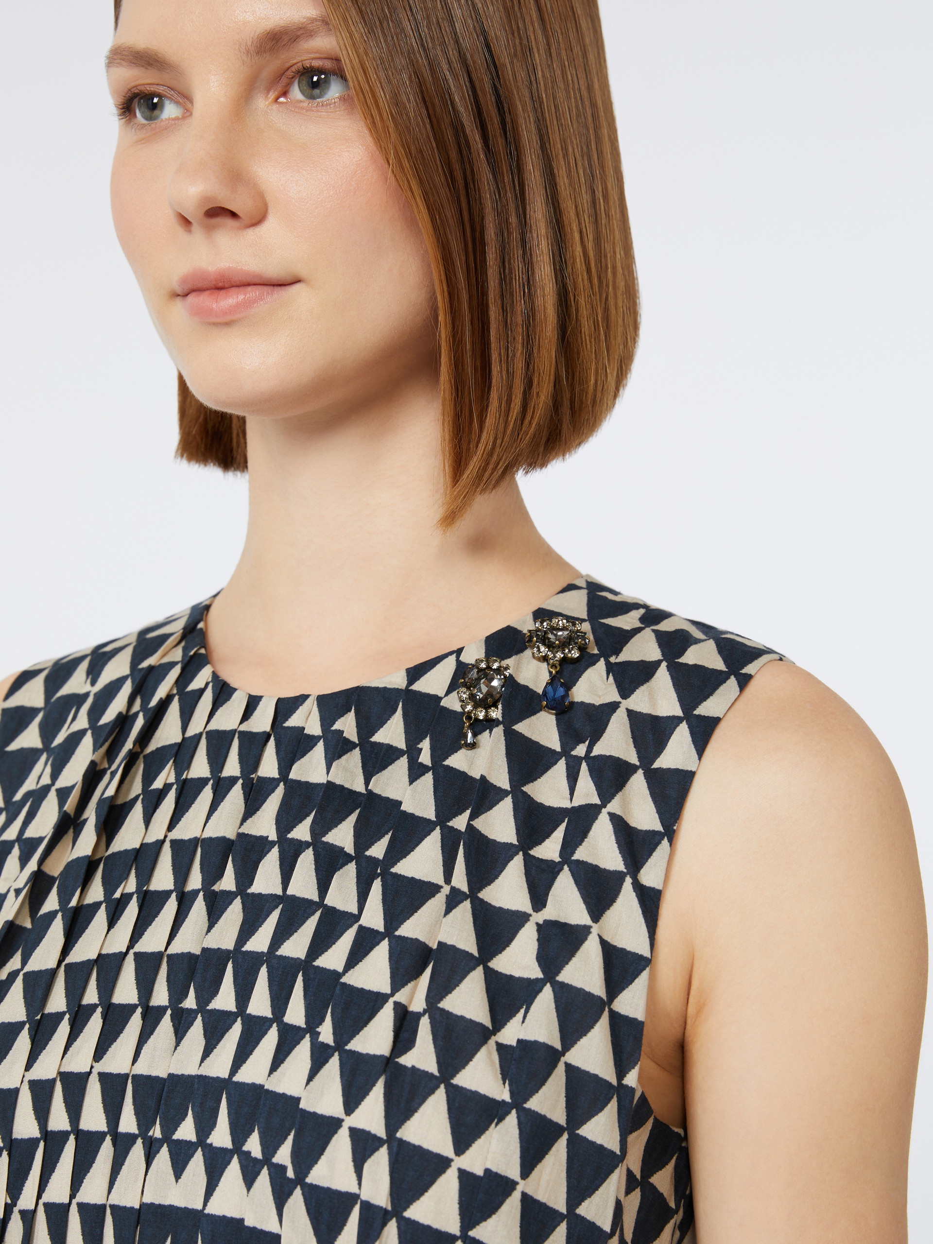 ELOISE Printed voile midi dress - 5