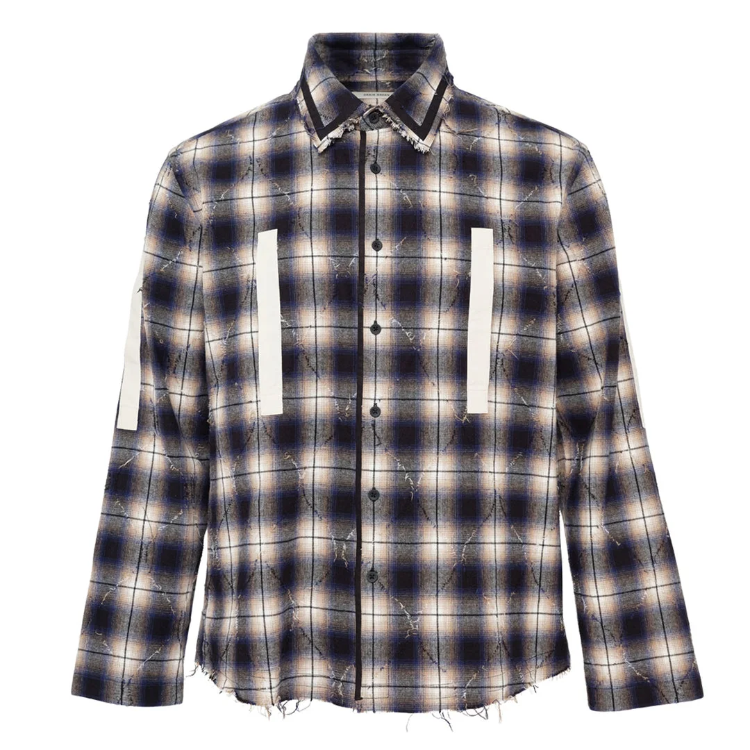 Plaid Split Shirt - 1