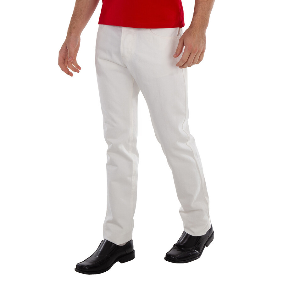 Moncler Genius White 1952 Cotton Jeans, Brand Size 48 (Waist Size 32") - 4
