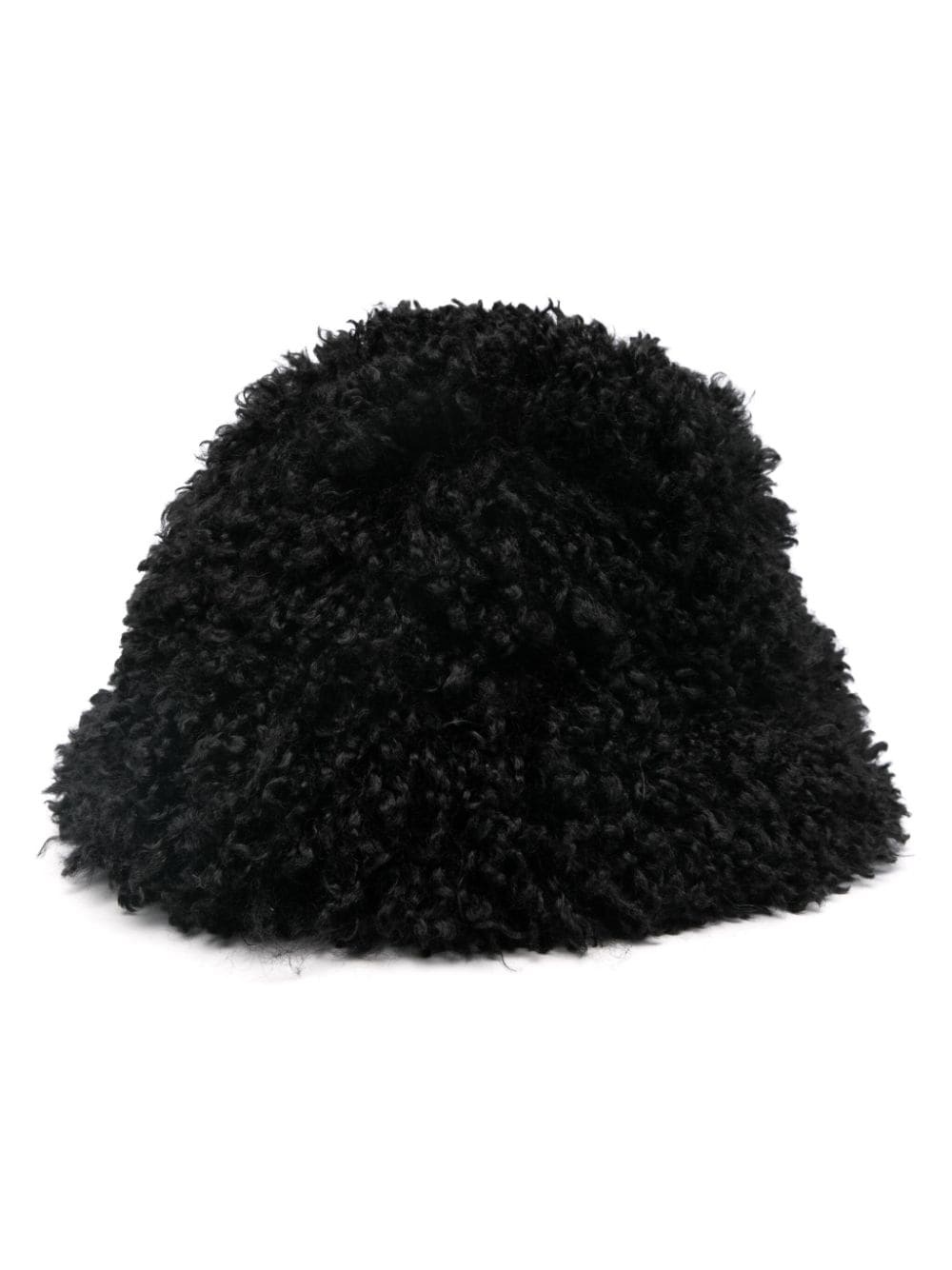 faux-fur bucket hat - 1