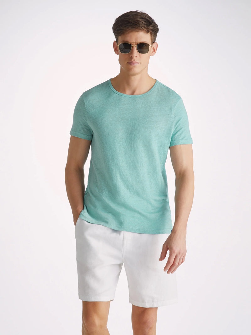 Men's T-Shirt Jordan Linen Soft Aqua - 2