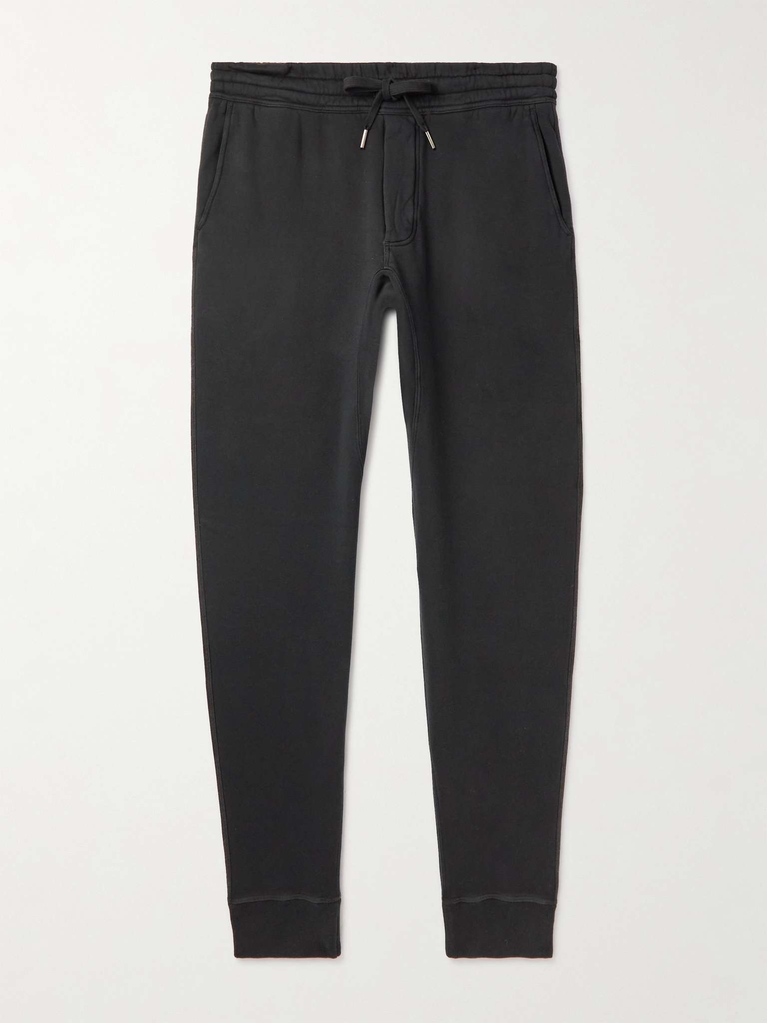 Tapered Garment-Dyed Cotton-Jersey Sweatpants - 1
