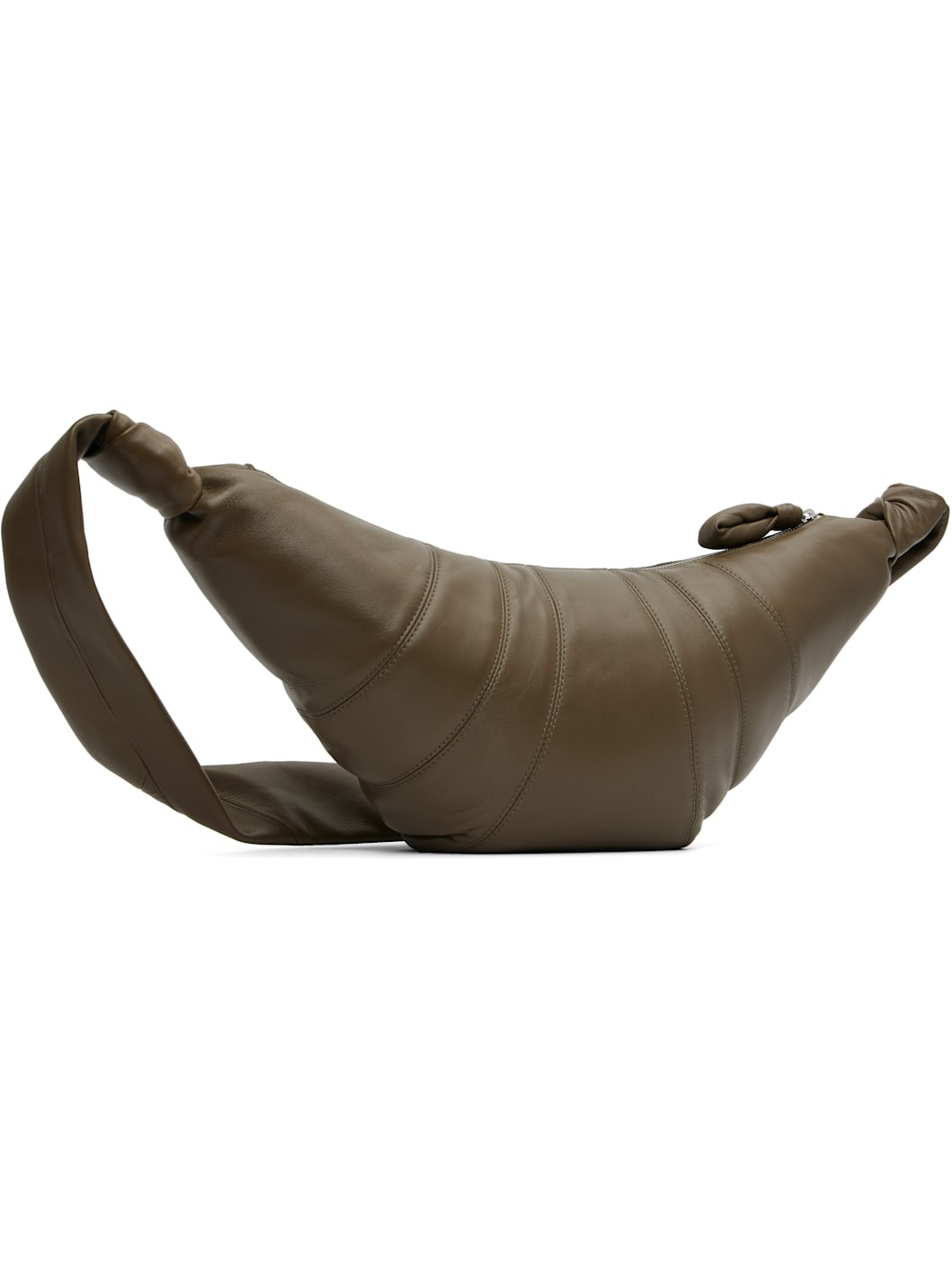 Taupe Medium Croissant Bag - 3