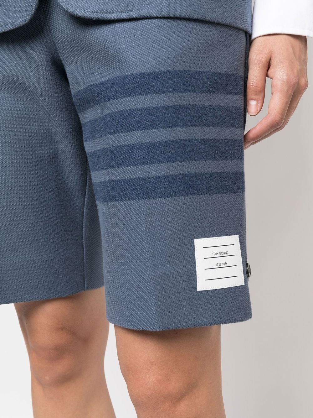 4-bar stripe bermuda shorts - 5