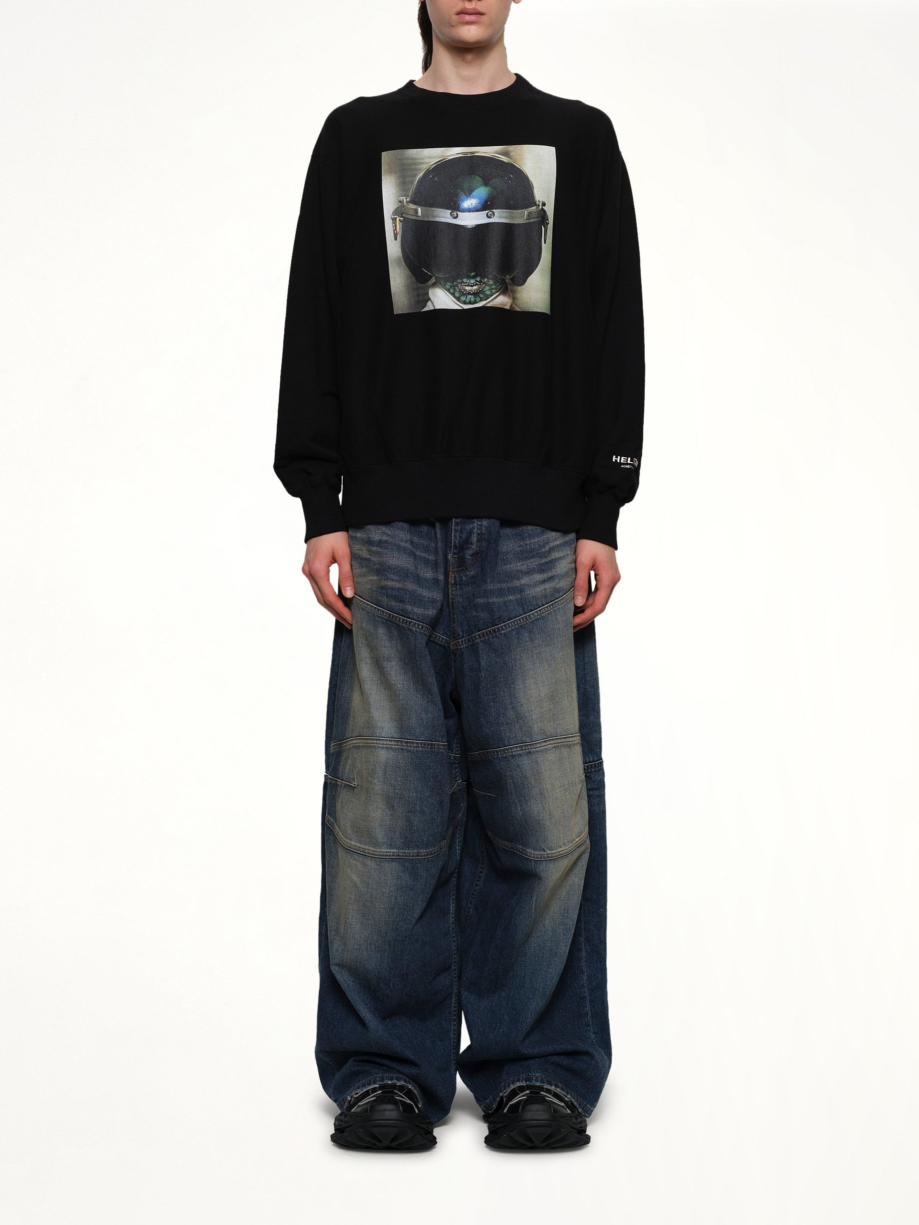 Heldon L/S T-Shirt in Black - 7