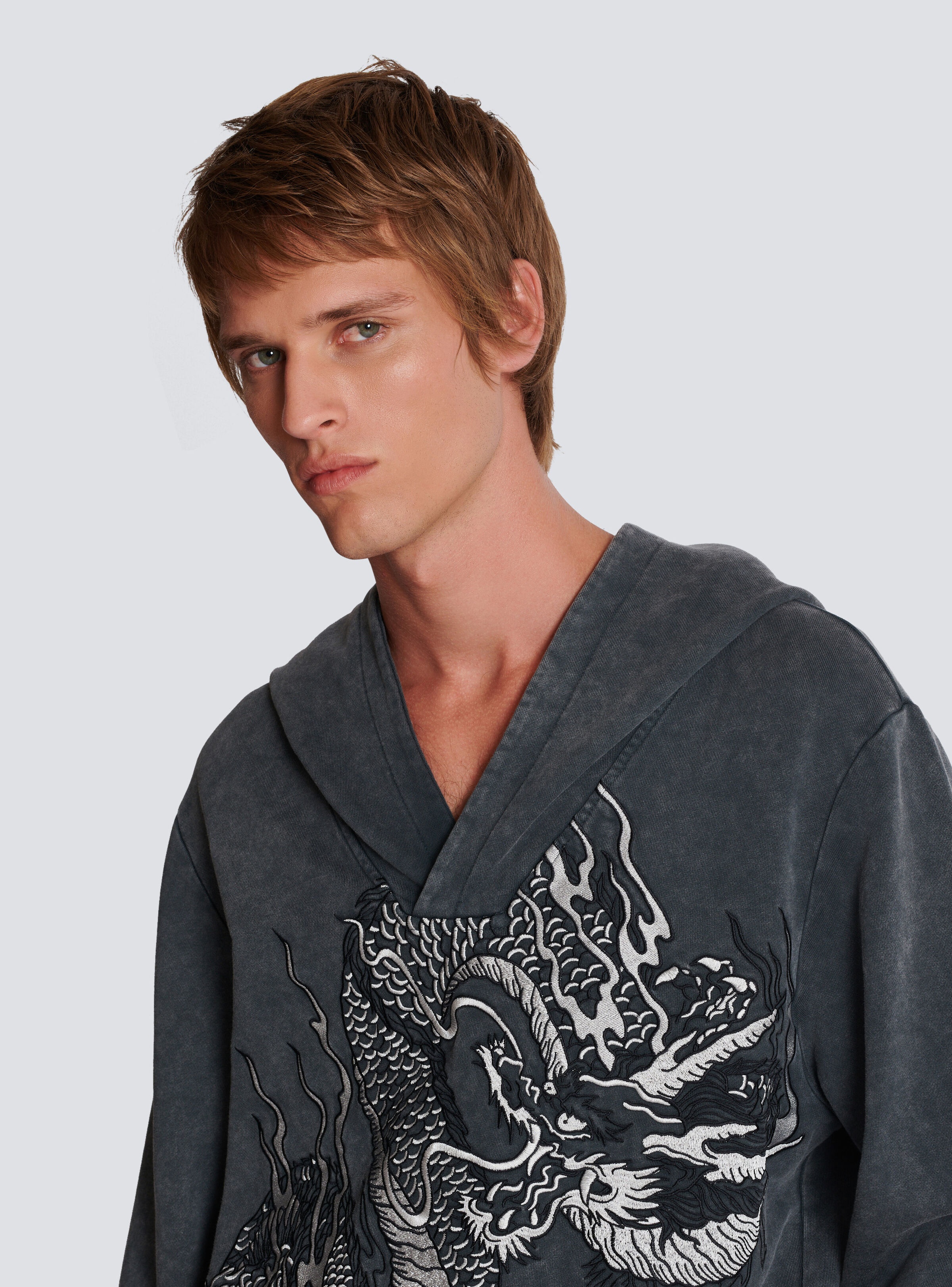 Dragon embroidered sweatshirt - 7