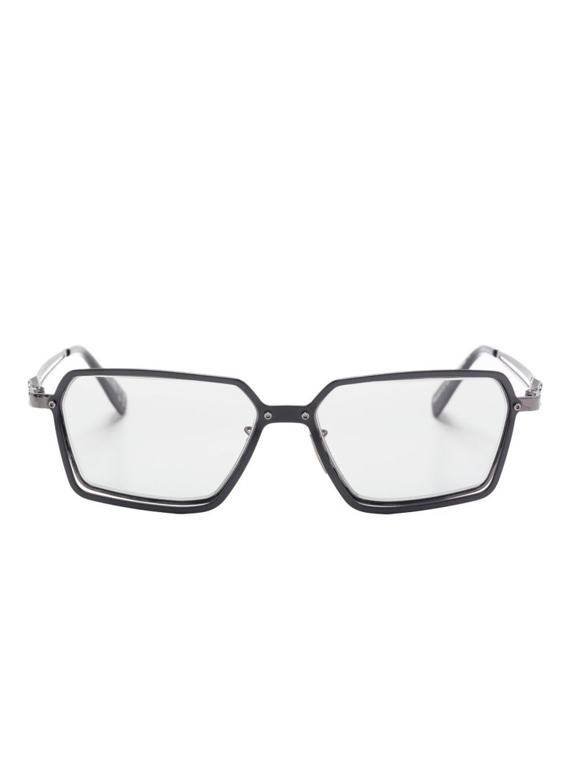 geometric-frame sunglasses 1