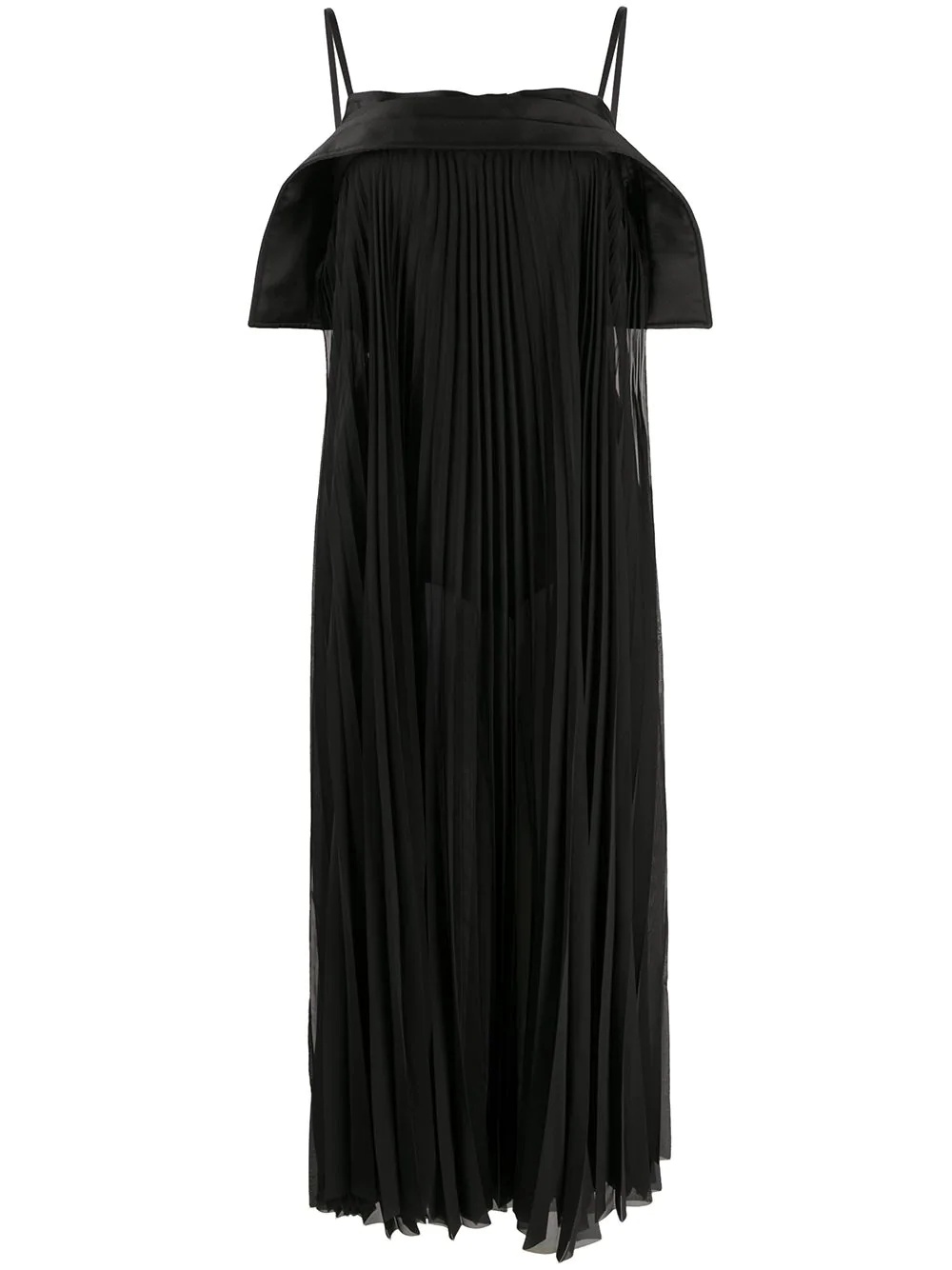 plissé maxi dress - 1