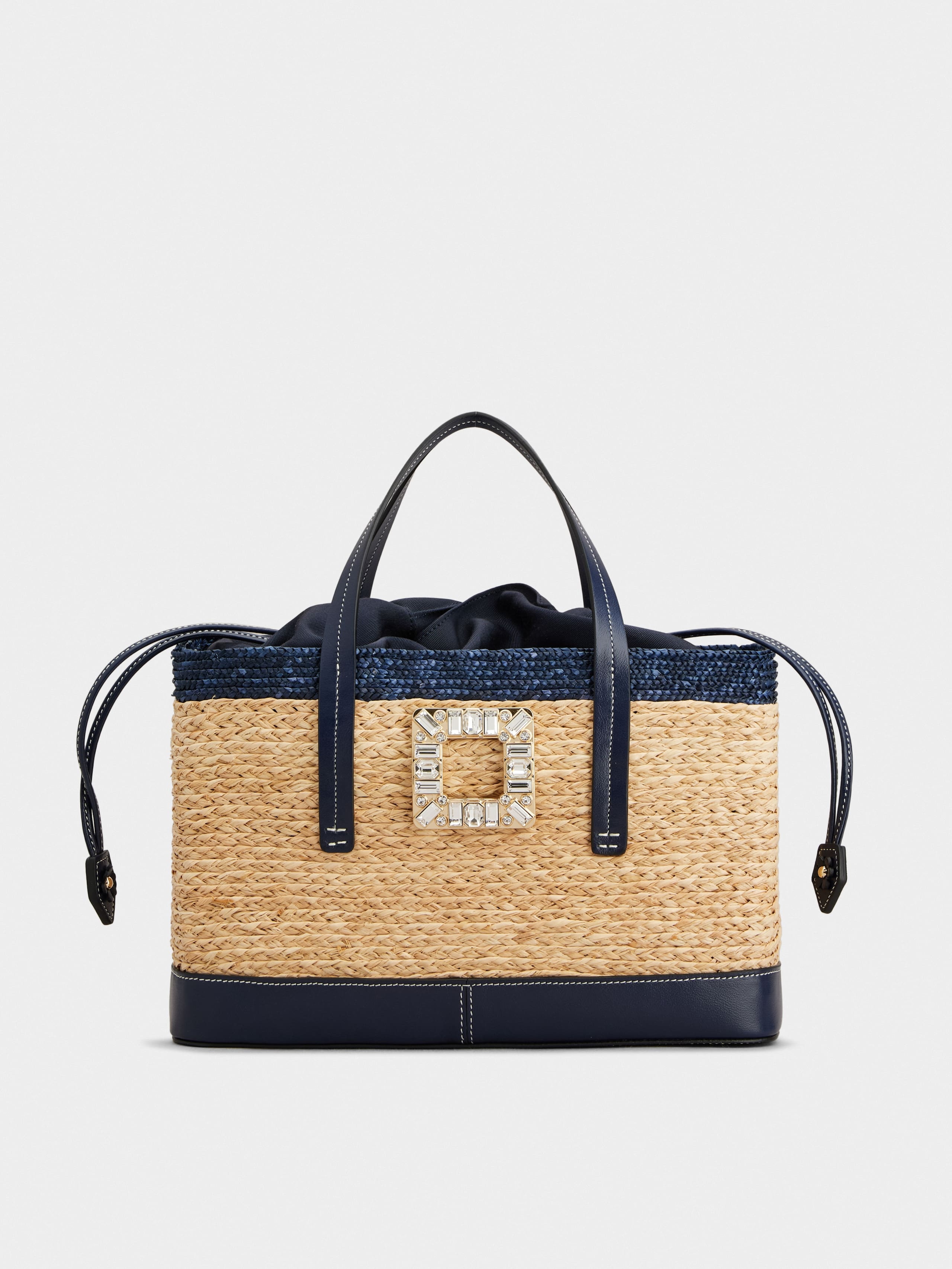 Viv' Skate Shopping Bag in raffia - 1