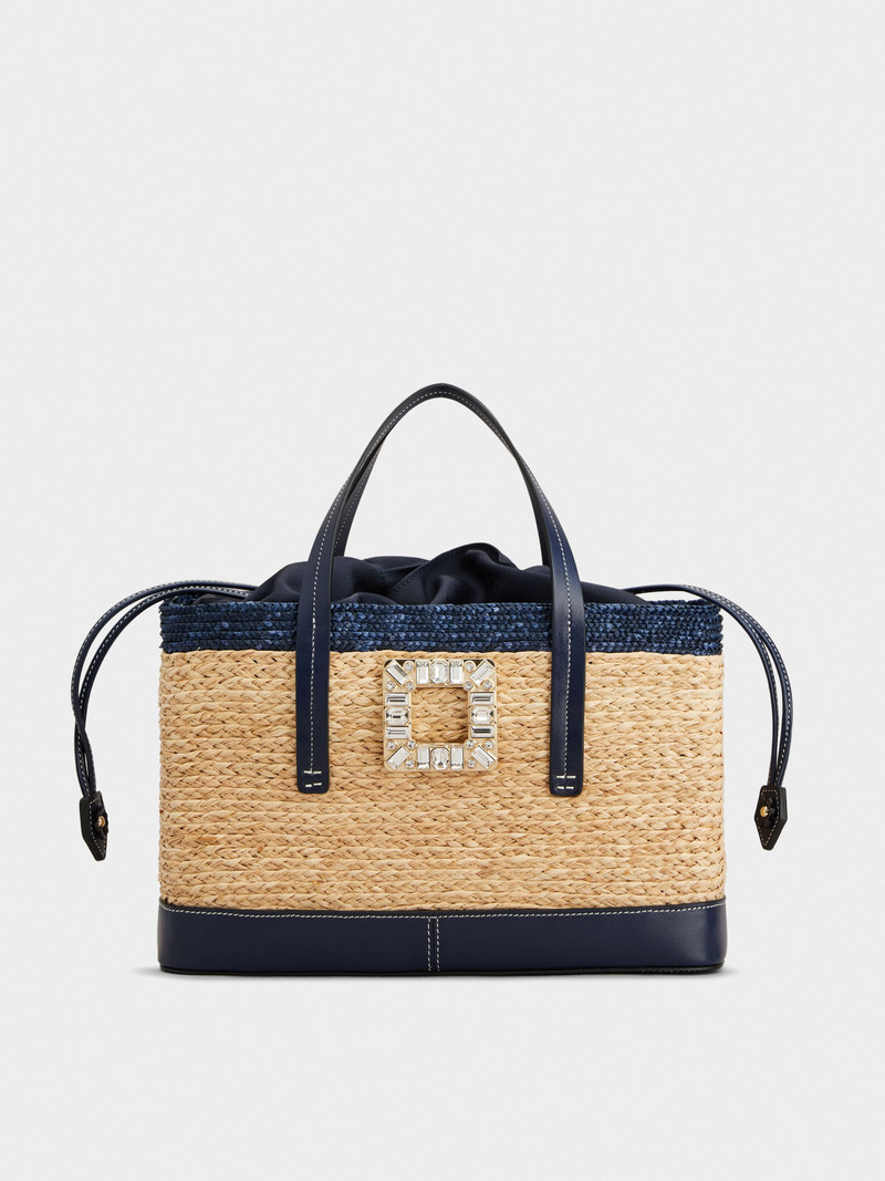 Viv' Skate Shopping Bag in raffia 1