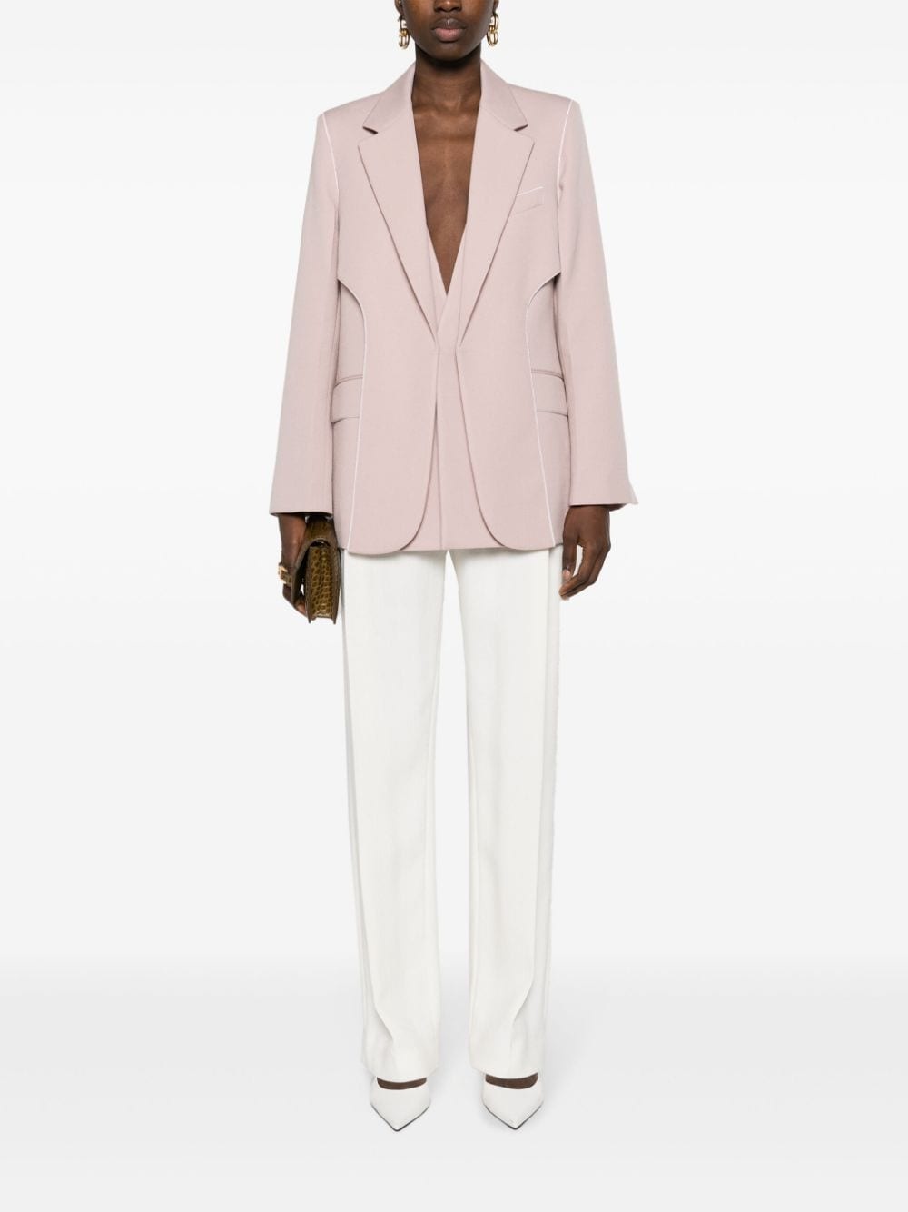 Double Panel single-breasted blazer - 2