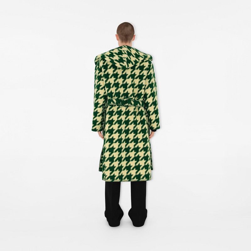 Houndstooth Wool Robe 7