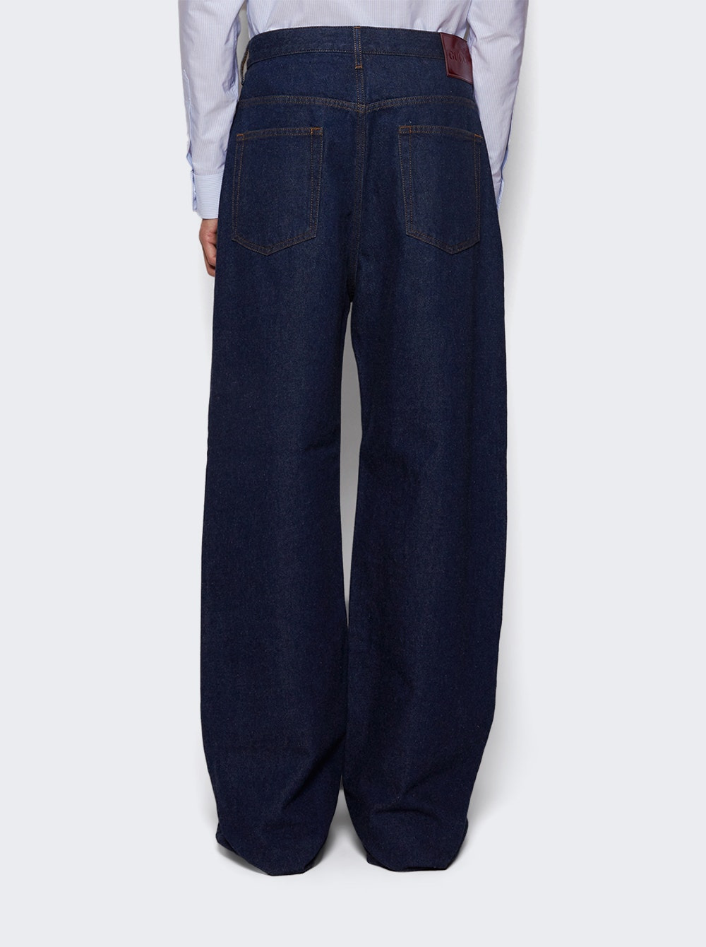 Baggy Denim Pants Dark Blue - 5