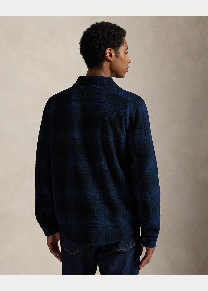 Plaid Pile Fleece Overshirt 4
