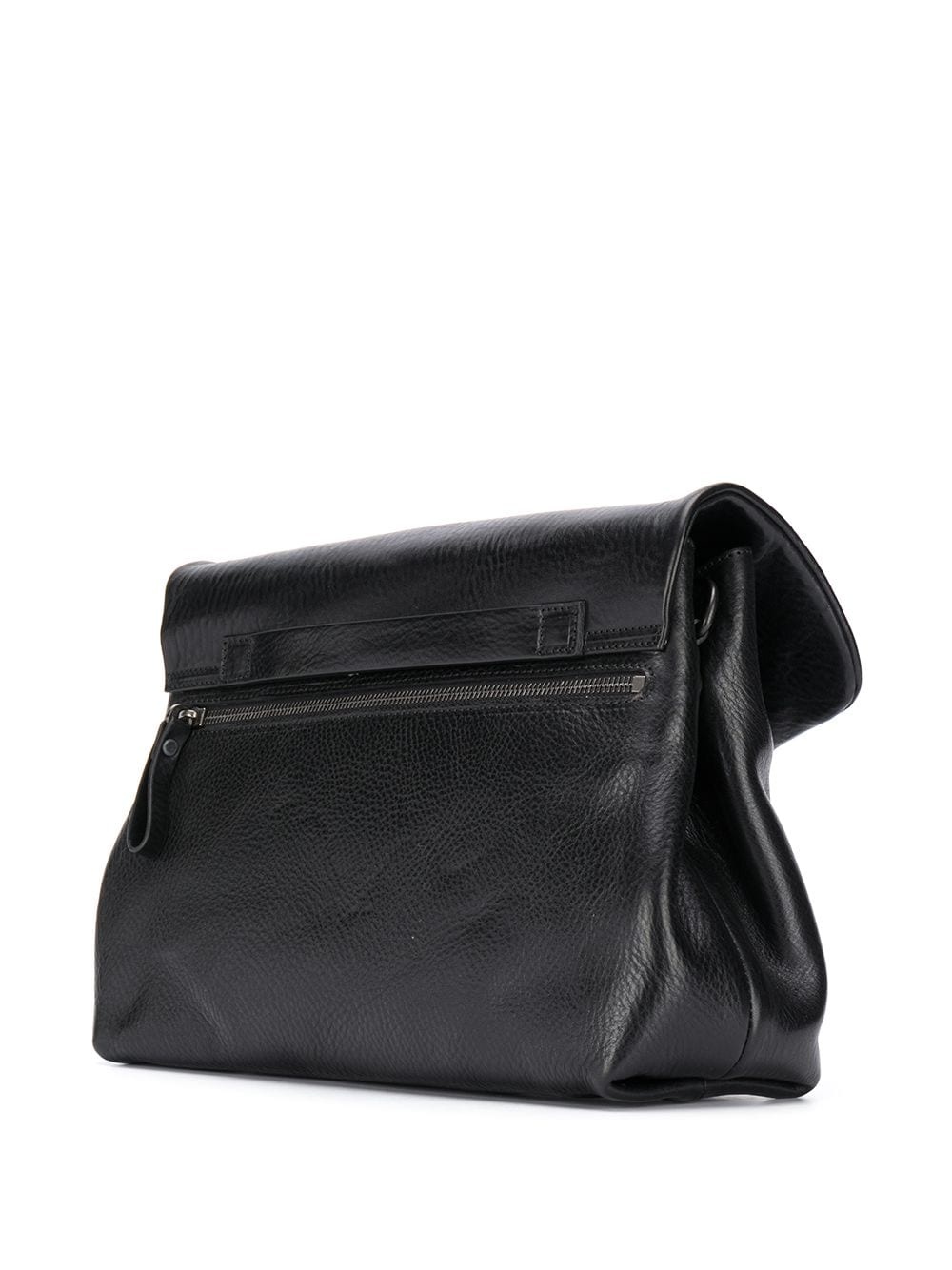 fold over leather tote bag - 3