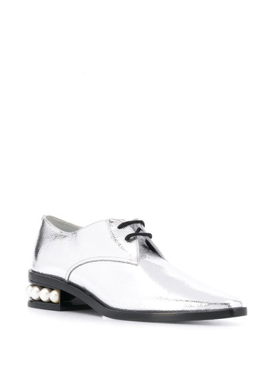 Nicholas Kirkwood Casati 35mm metallic Derby shoes outlook