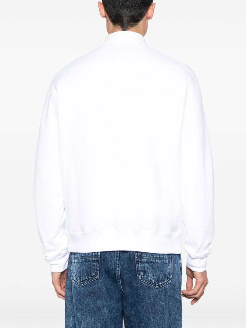 logo-print cotton sweatshirt 4