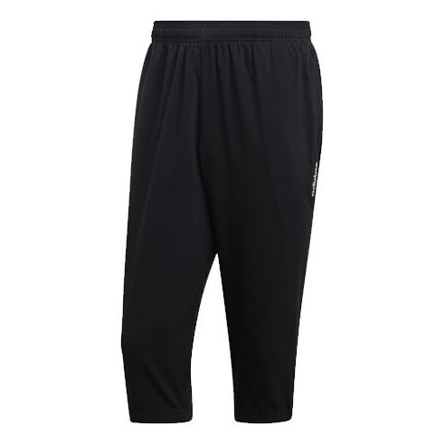 Men's adidas E Pln 3/4 Wvn Woven Cone Training Running Sports Cropped Pants/Trousers Black DQ3107 - 1