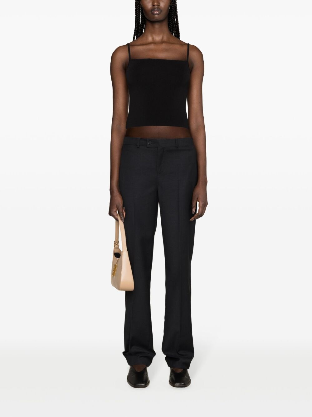 square-neck tank top - 2