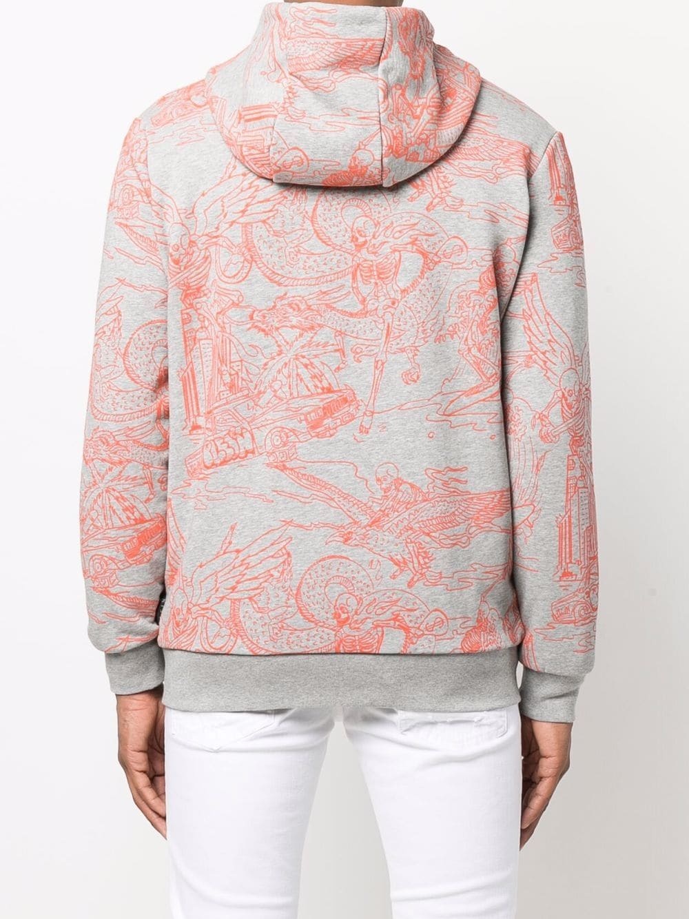 skeleton-print track top - 4