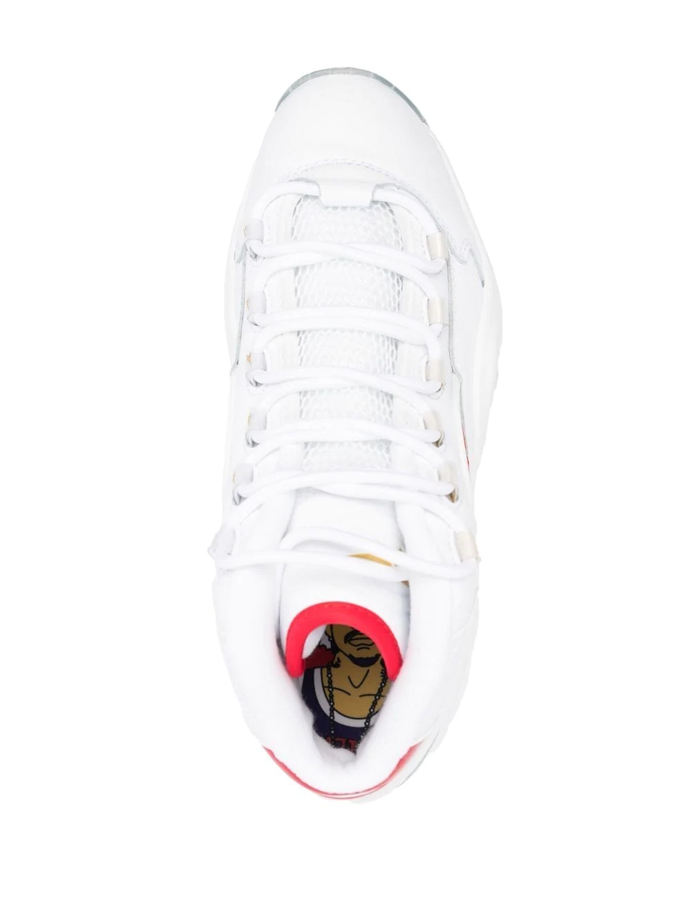 embroidered-logo lace-up sneakers - 4