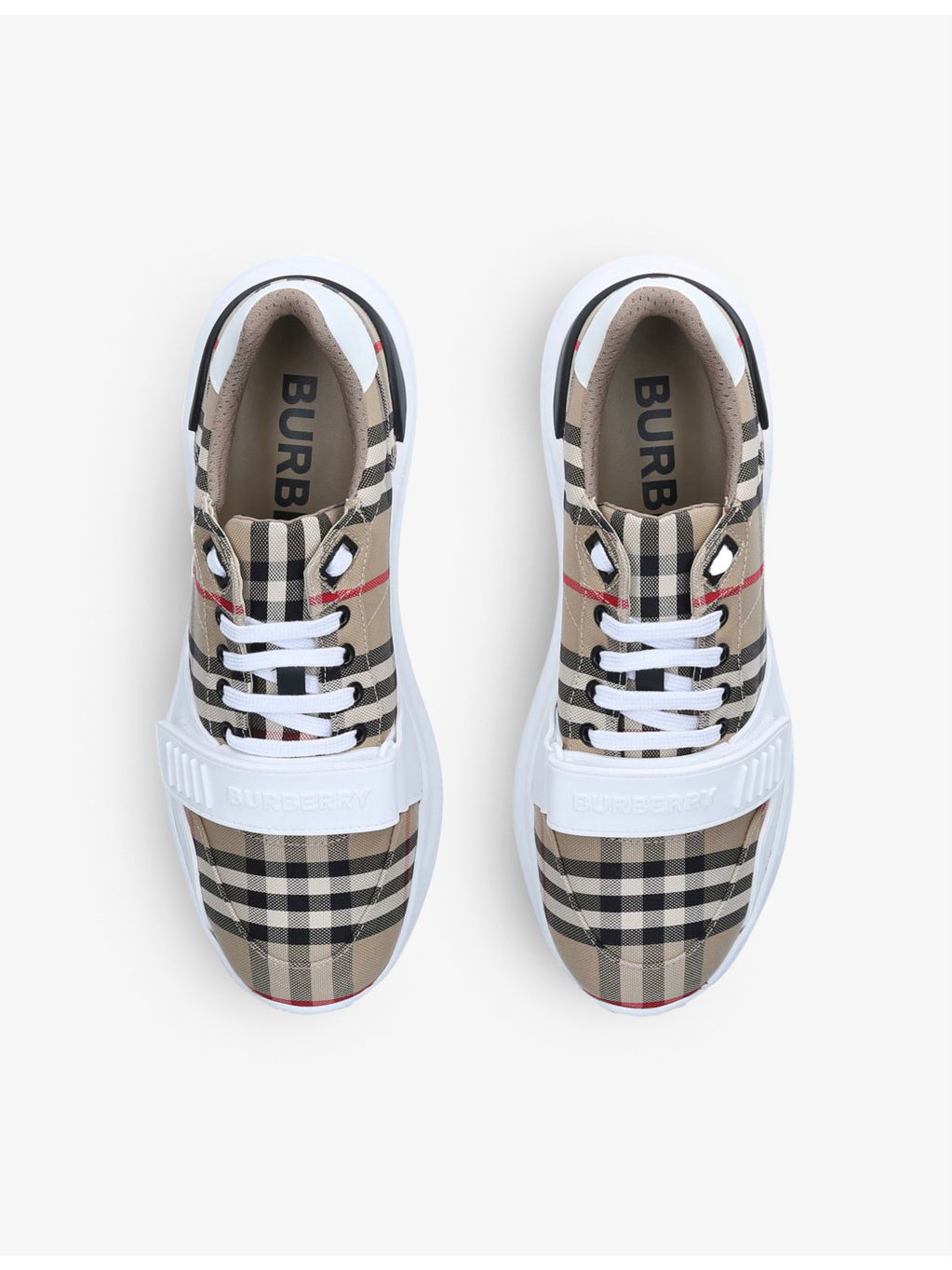 Regis vintage check canvas trainers - 3