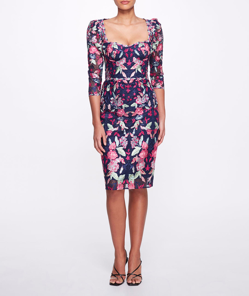 EMBROIDERED TULLE COCKTAIL DRESS 1