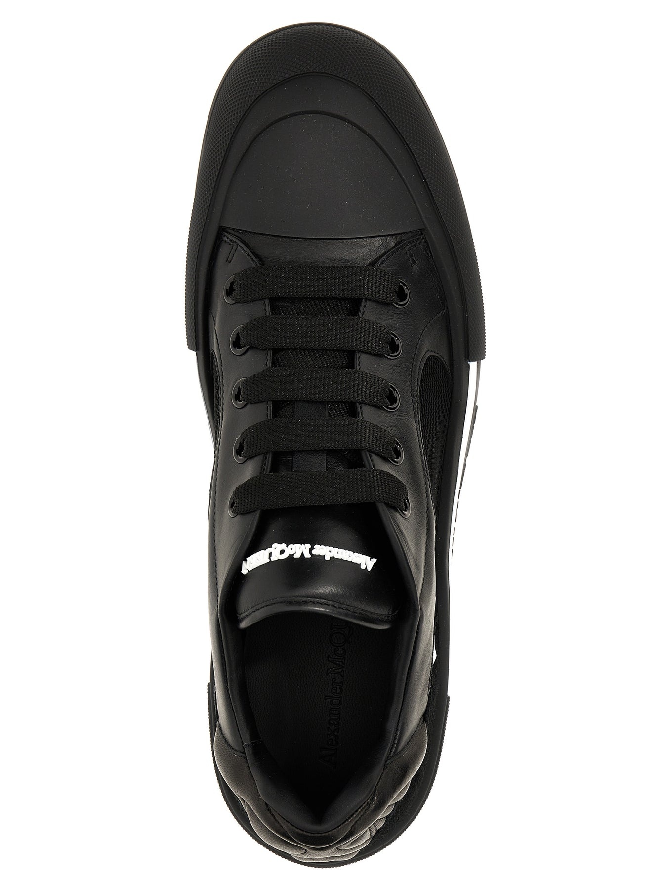 Alexander McQueen Neoprene Canvas Sneakers White/Black