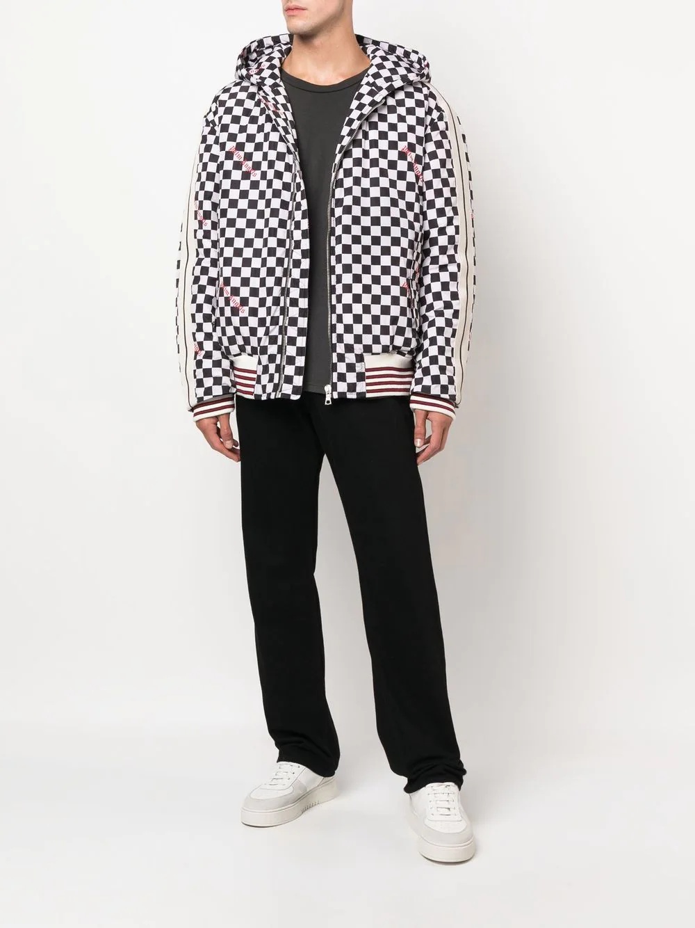 zip-up hooded jacket - 4