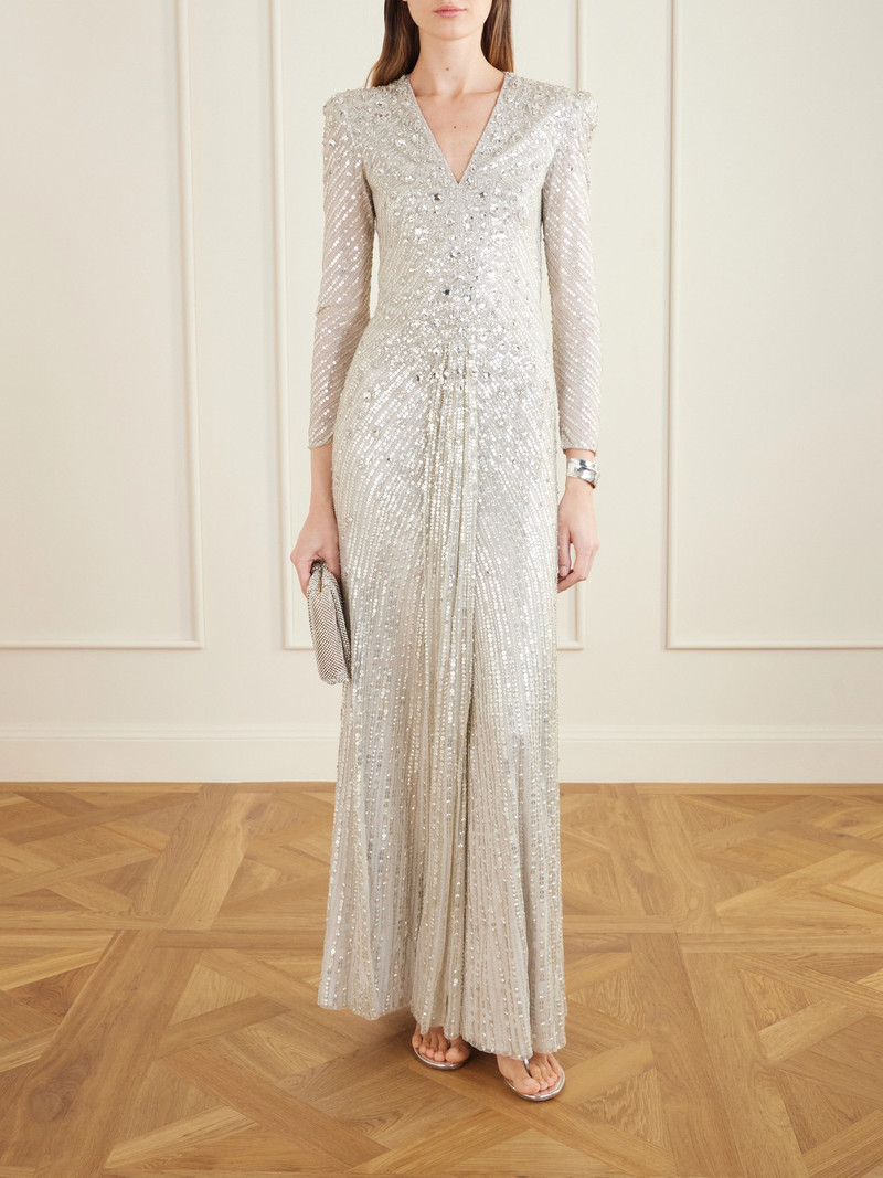 JENNY PACKHAM Eve Sequined Tulle Gown outlook