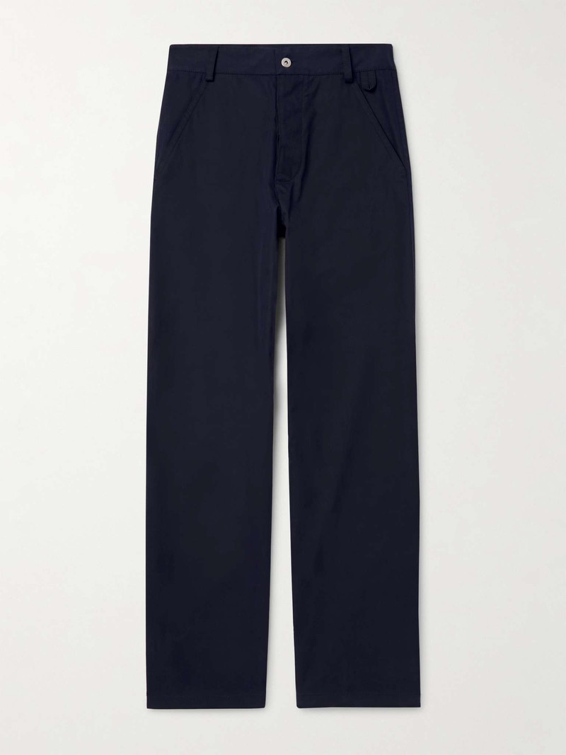Straight-Leg Cotton-Twill Trousers - 1
