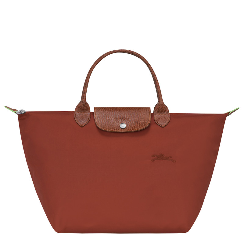 Le Pliage Green M Handbag Chestnut - Recycled canvas 1