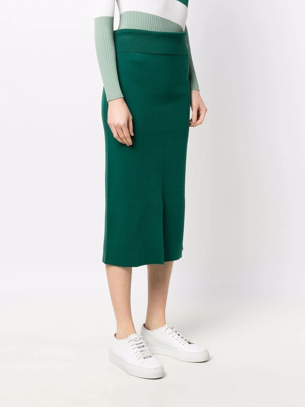 high-waisted midi skirt - 3