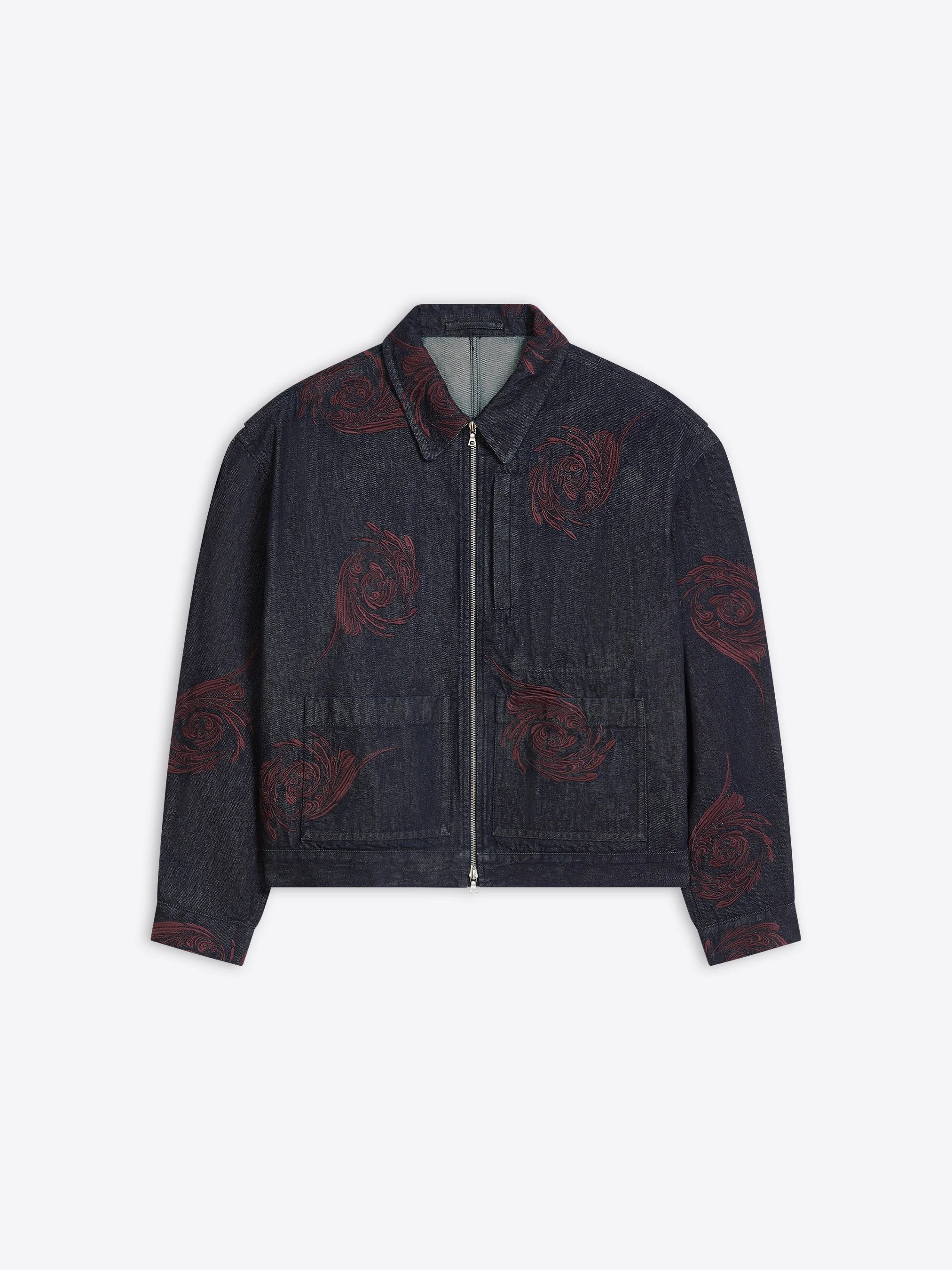 EMBROIDERED DENIM JACKET - 1