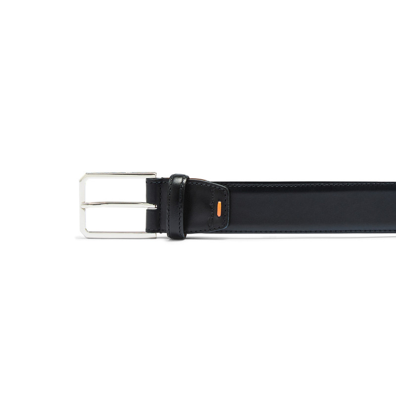 Santoni Blue leather adjustable belt outlook