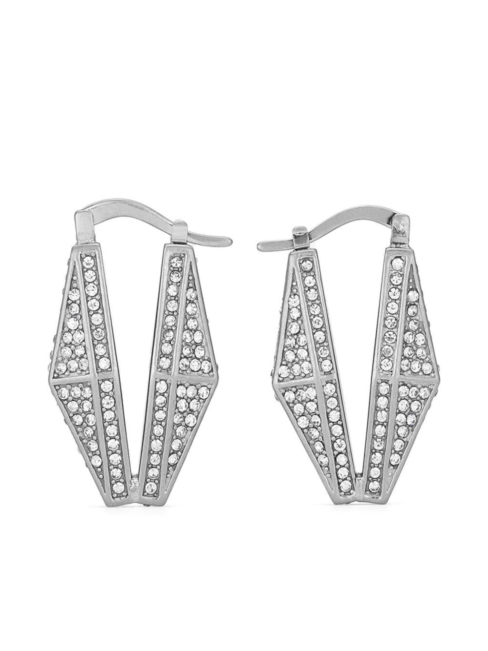 Diamond Chain crystal-embellished earrings - 1