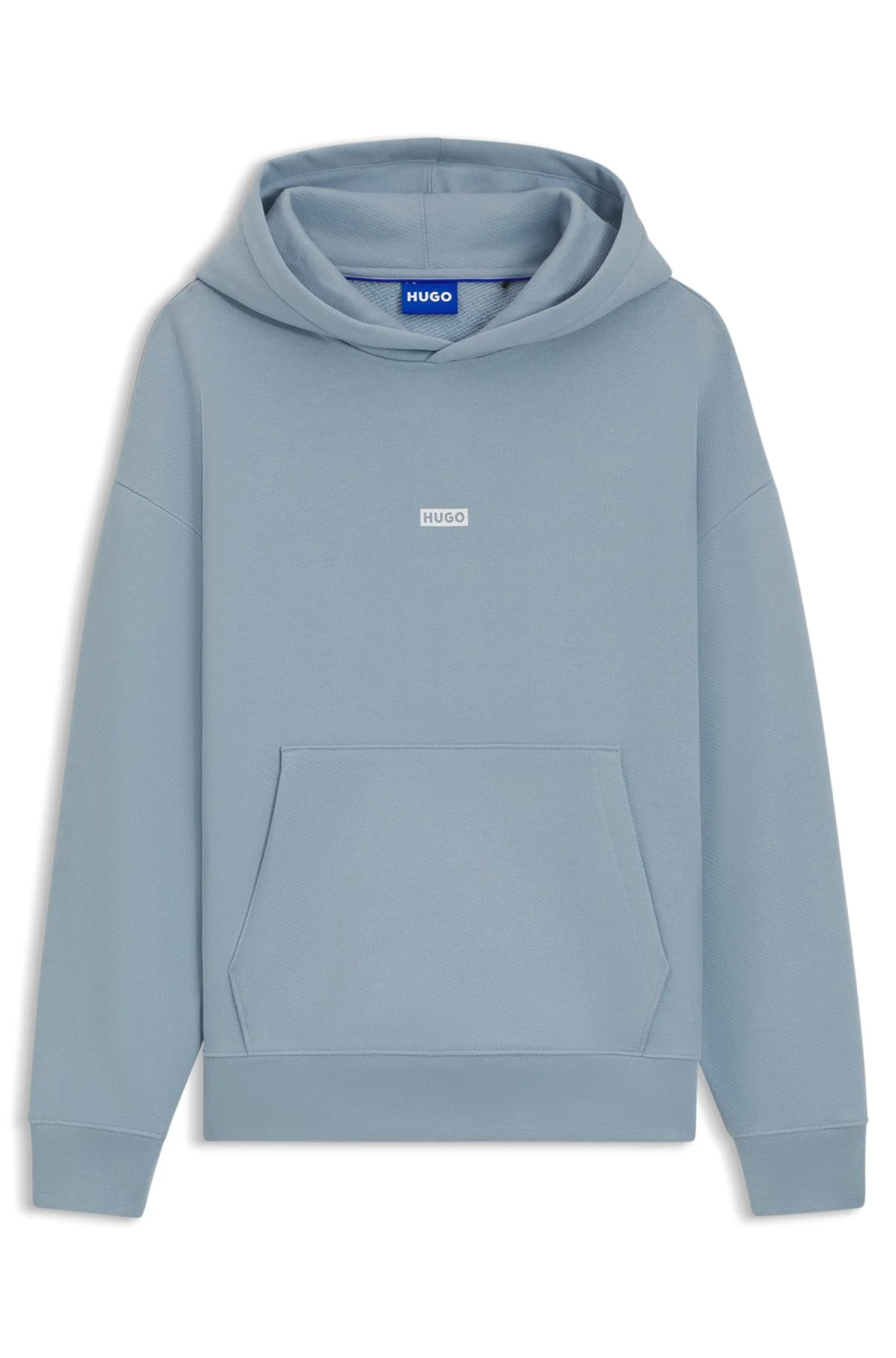 COTTON-TERRY LOOSE-FIT HOODIE WITH LOGO DETAILS - 1